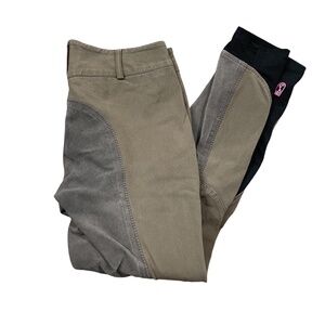 Symphony‎ by TredStep 28L Two Tone Brown Equestrian Riding Pants Pockets